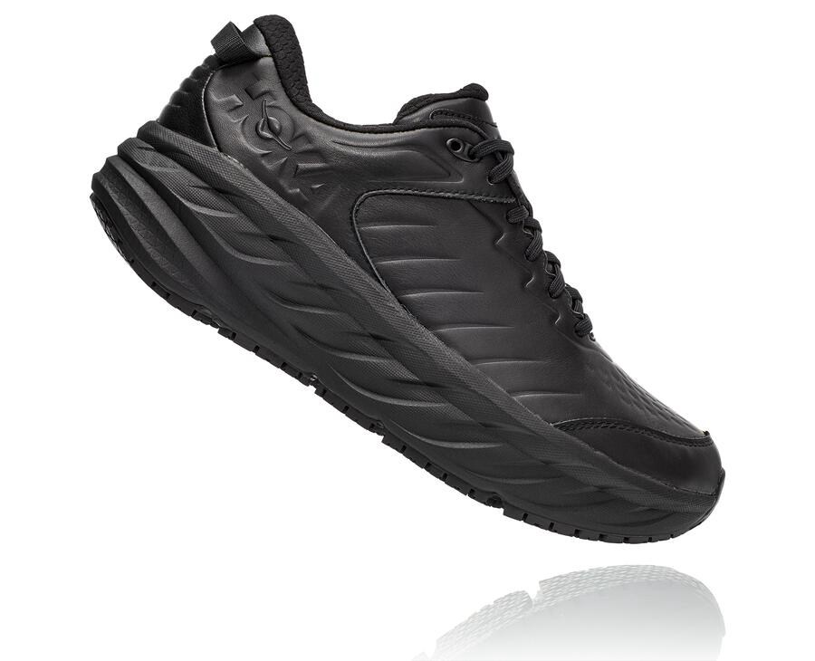 Running Shoes Mens - Hoka One One Bondi Sr - Black - FXZVIKN-62